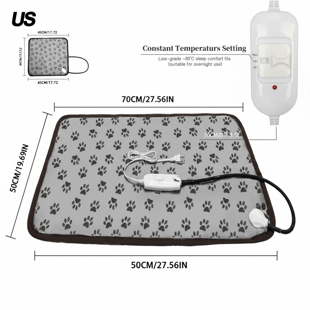 WarmNest Pet Co™ Heating Pet Bed - WarmNest Pet Co