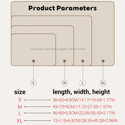 Self Heating Pet Pad, Extra Warm Thermal Dog Crate Pad Washable Anti - Slip Kennel Mat Pet Supplies for Medium Small Dogs and Cats - WarmNest Pet Co
