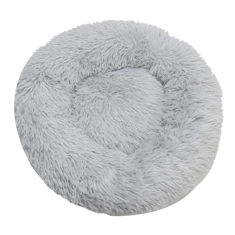 WarmNest Pet Co™ Plush Calming Bed for Dogs & Cats - WarmNest Pet Co