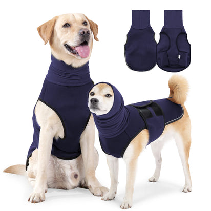 Dog Anxiety Vest and Coat - Keep Pet Calm, Dog Jacket for Thunder, Fireworks, Anti Anxiety Vest for Dogs and Cat Body and Ear - WarmNest Pet Co