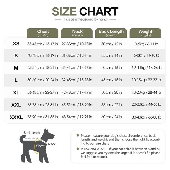 Dog Anxiety Vest and Coat - Keep Pet Calm, Dog Jacket for Thunder, Fireworks, Anti Anxiety Vest for Dogs and Cat Body and Ear - WarmNest Pet Co