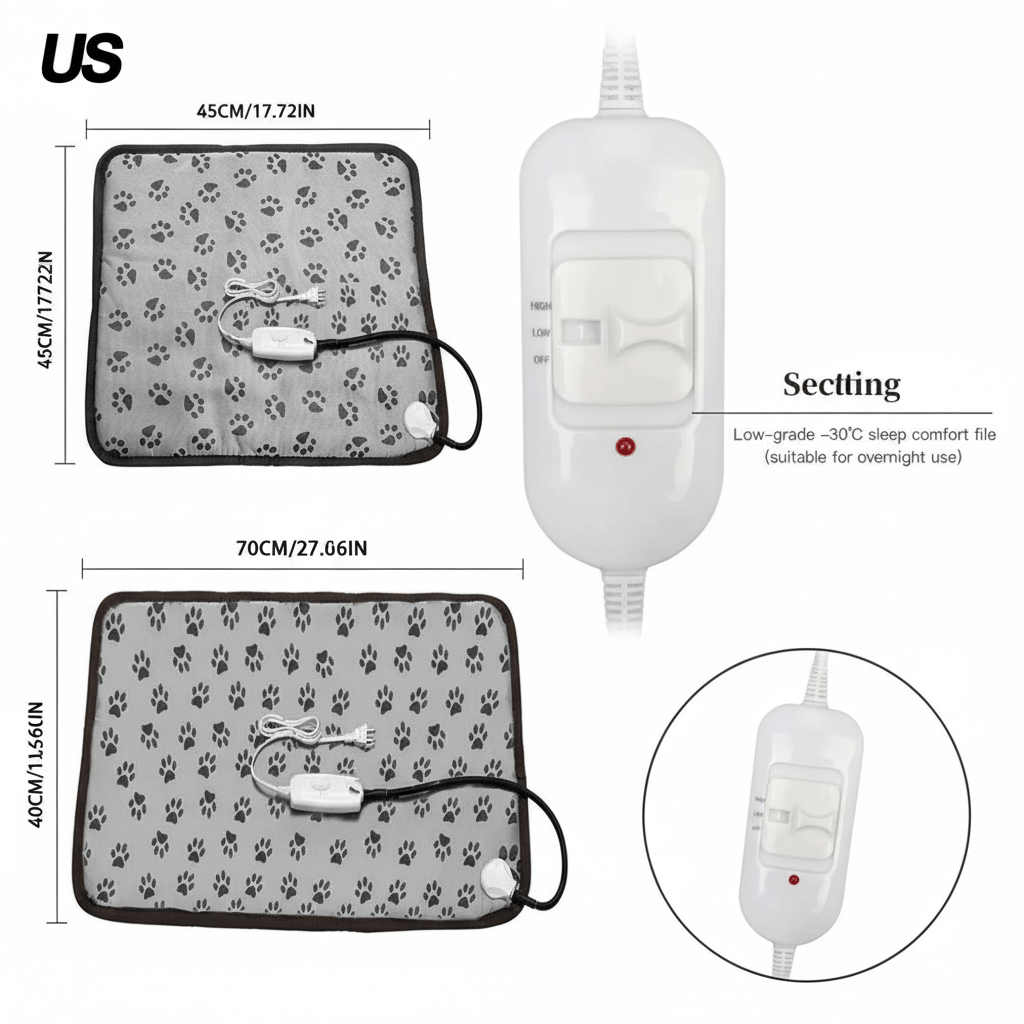 WarmNest Pet Co™ Heating Pet Bed - WarmNest Pet Co