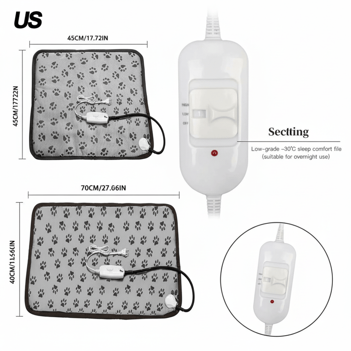 WarmNest Pet Co™ Heating Pet Bed - WarmNest Pet Co