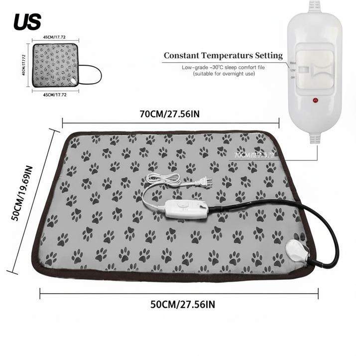 WarmNest Pet Co™ Heating Pet Bed - WarmNest Pet Co