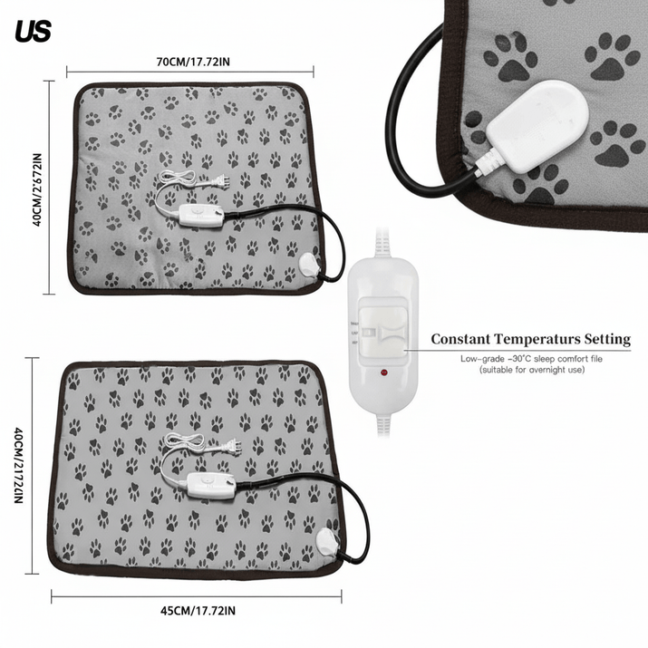 WarmNest Pet Co™ Heating Pet Bed - WarmNest Pet Co